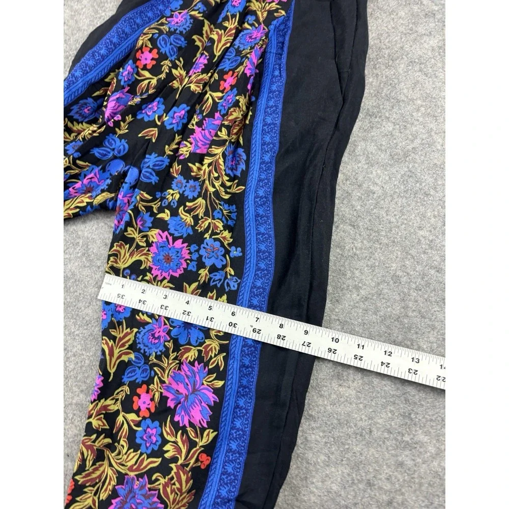 ANTHROPOLOGIE ETT:TWA Jumpsuit Women's 0 Floral Flower Print Artsy Hippie Boho - Picture 4 of 11